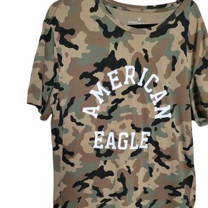 AMERICAN EAGLE Crew Neck Camoflauge Short Sleeve T Shirt  Size MED